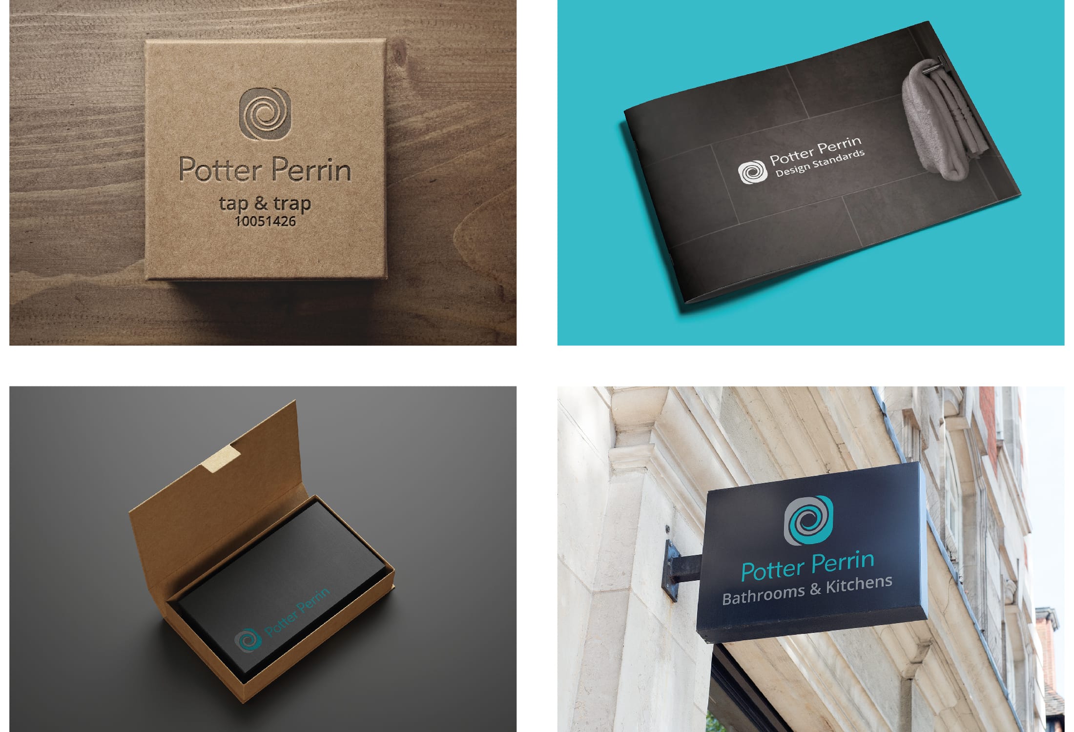 Potter Perrin Bathrooms and Kitchens Branding